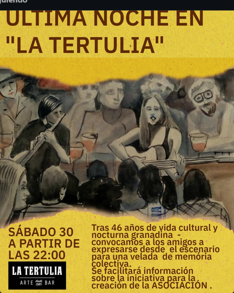 Última noche en La Tertulia